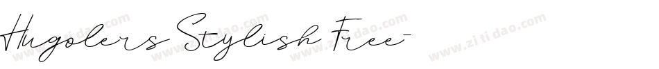 Hugolers Stylish Free字体转换